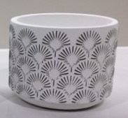 White Dandelions Planters small